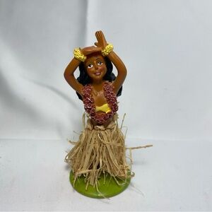 Hawaiian Hula Girl Dashboard Doll 5 inch bobble Spring Figurine